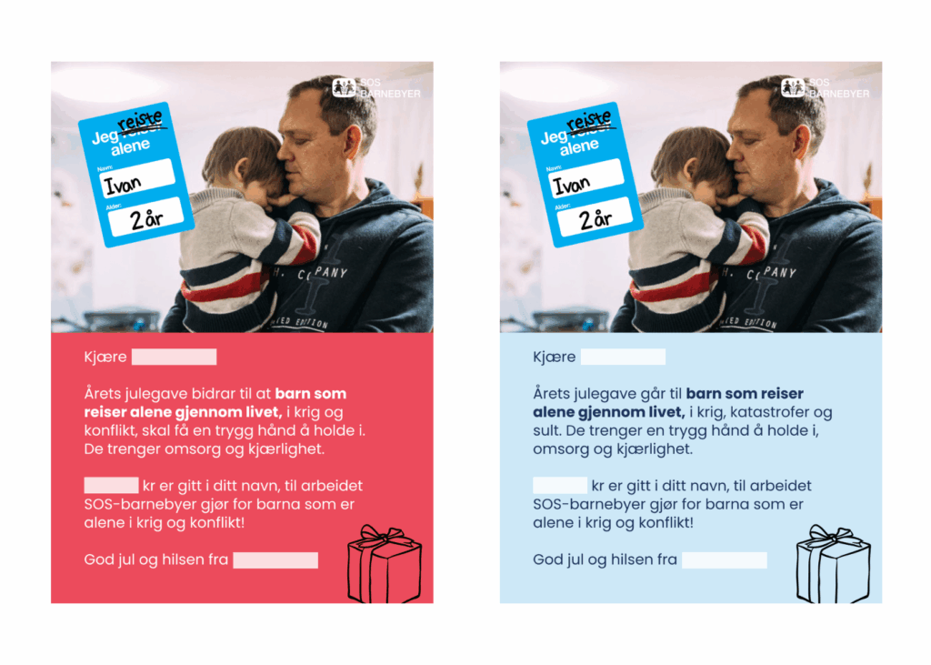 Takkekort som kan printes ut til gave med mening